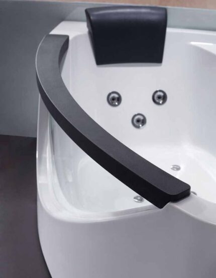 EAGO AM198ETL-R 5 ft Clear Rounded Right Corner Acrylic Whirlpool Bathtub - Image 10