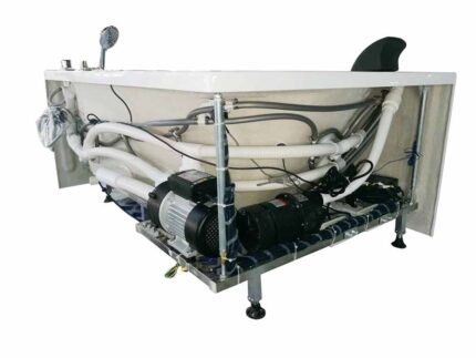 EAGO AM198ETL-R 5 ft Clear Rounded Right Corner Acrylic Whirlpool Bathtub - Image 8