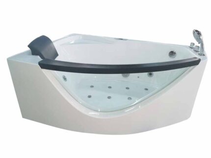 EAGO AM198ETL-R 5 ft Clear Rounded Right Corner Acrylic Whirlpool Bathtub - Image 7