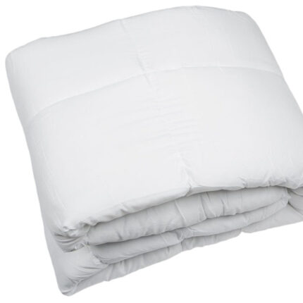 White Twin Microfiber Thread Count Down Alternative Duvet Insert - Image 4