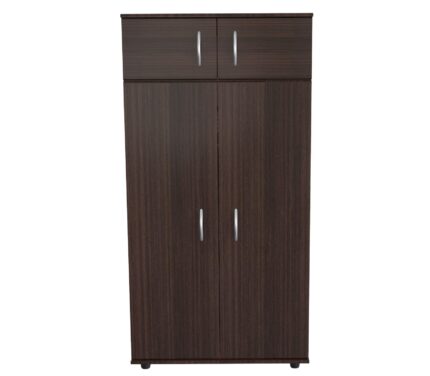 32" Espresso Melamine Mirrored Combo Dresser - Image 3