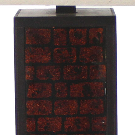 31" Black Metal Bedside Table Lamp With White Shade - Image 3