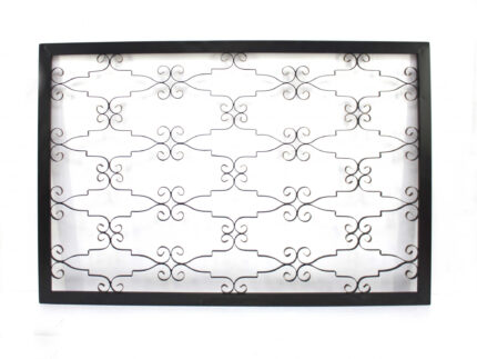 43" X 63" Black Metal Wall Decor - Image 3