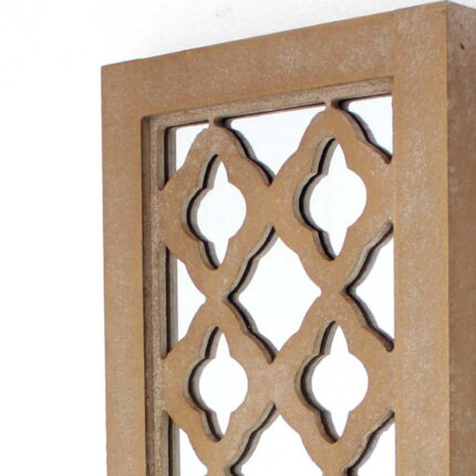 6 X 7.5 X 17 Tan Wooden Cross - Candle Holder Sconce - Image 4
