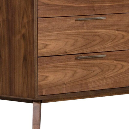 51" Brown Solid and Manufactured Wood Six Drawer Double Dresser - Image 3