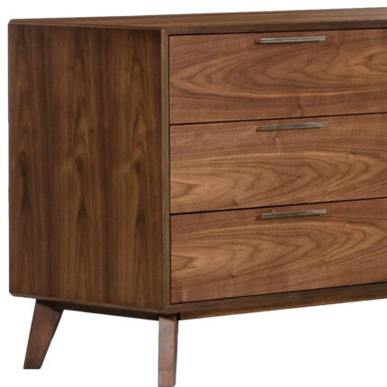 51" Brown Solid and Manufactured Wood Six Drawer Double Dresser - Image 4