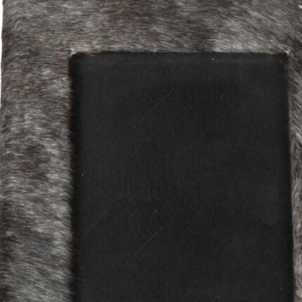 4" x 6" Gray Cowhide Tabletop Picture Frame with Mat - Image 5