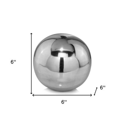 6" X 6" X 6" Buffed Polished Sphere - Image 5