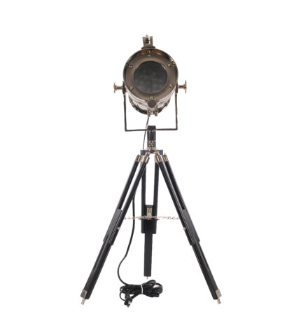 29" Silver Tripod With Metal Novelty Shade - Image 3