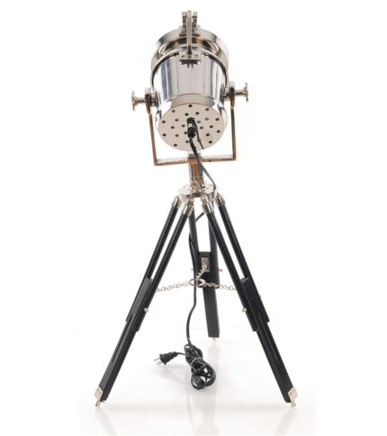 29" Silver Tripod With Metal Novelty Shade - Image 5
