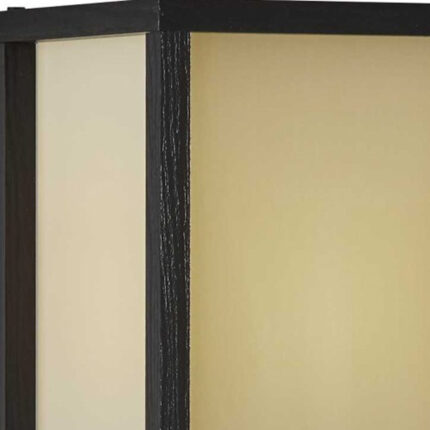 63" Black And White Solid Wood Column Floor Lamp With White Fabric Square Shade - Image 5
