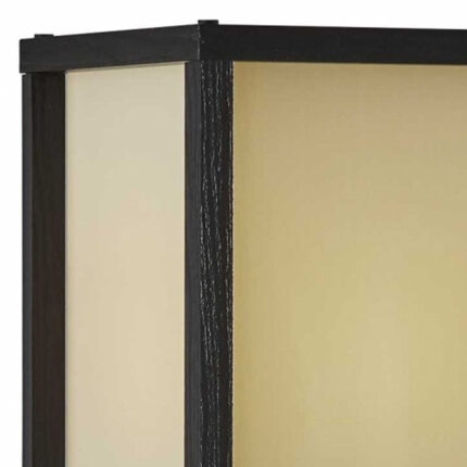 63" Black And White Solid Wood Column Floor Lamp With White Fabric Square Shade - Image 6
