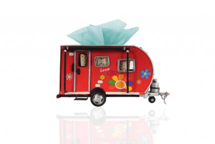 Red Camper Trailer Model Tissue Holder - Image 4