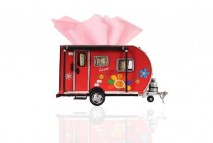 Red Camper Trailer Model Tissue Holder - Image 5