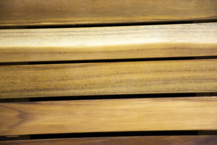 23" Brown Teak Slat Non Slip Bath Mat - Image 6