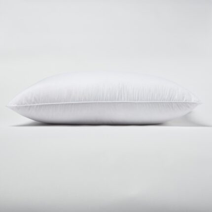 100% Cotton Lux Sateen Down Alternative Medium Hypoallergenic Queen Size Bed Pillow - Image 4