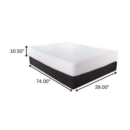 10.5" Hybrid Lux Memory Foam And Wrapped Coil Mattress Twin - Image 10