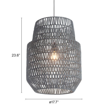 Gray Night Sky Zig Zag Ceiling Lamp - Image 9