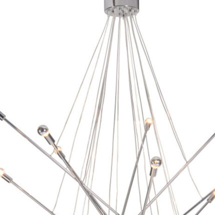 Silver Multi Light Metal Dimmable Chandelier - Image 5