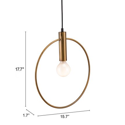 Gold Ring Metal Dimmable Chandelier - Image 9