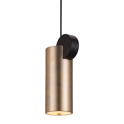 Gold Deco Cylinder Ceiling Lamp - Image 4