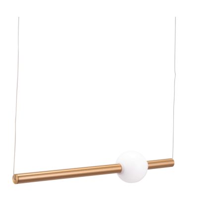 Gold And White Kitchen Island Metal LED Chandelier - Image 3