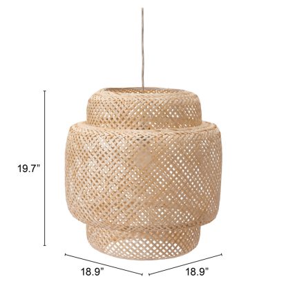 Natural Boho Weave Ceiling Lamp - Image 13