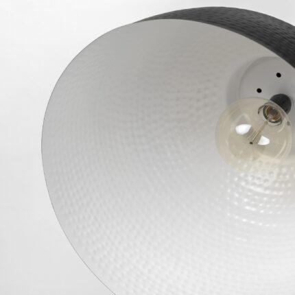 Black Lantern Metal Dimmable Ceiling Light With Black Shades - Image 7