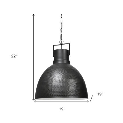 Black Lantern Metal Dimmable Ceiling Light With Black Shades - Image 9