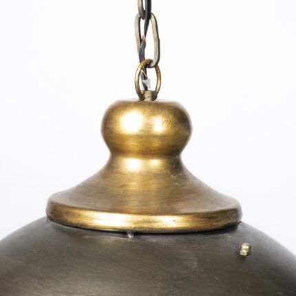 Rustic Gold Ton Metal Dome Hanging Light - Image 5