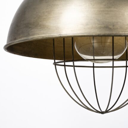 Rustic Gold Ton Metal Dome Hanging Light - Image 6
