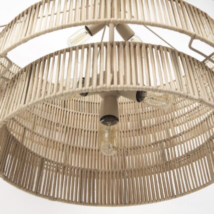 Light Brown Six Tier Hanging Chandelier - Image 6