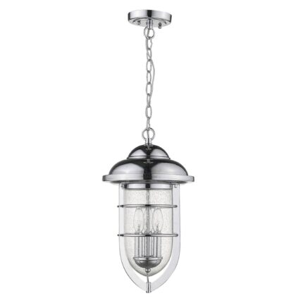 Dylan 3-Light Chrome Hanging Lantern - Image 1