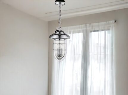 Dylan 3-Light Chrome Hanging Lantern - Image 3