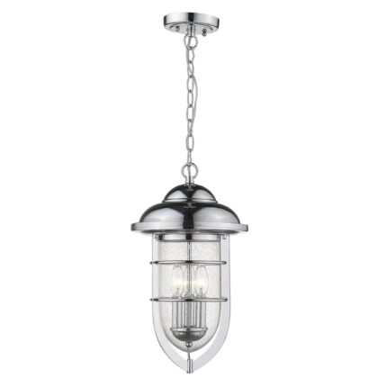 Dylan 3-Light Chrome Hanging Lantern - Image 5