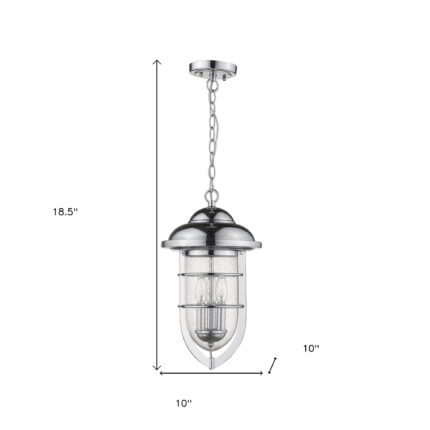 Dylan 3-Light Chrome Hanging Lantern - Image 11