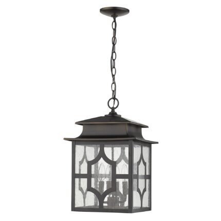 Calvert 4-Light Oil-Rubbed Bronze Hanging Lantern - Image 1