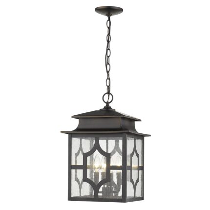 Calvert 4-Light Oil-Rubbed Bronze Hanging Lantern - Image 3