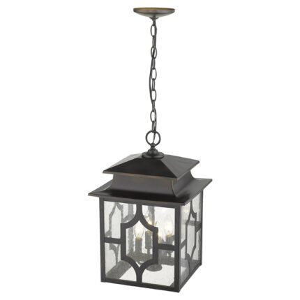 Calvert 4-Light Oil-Rubbed Bronze Hanging Lantern - Image 4