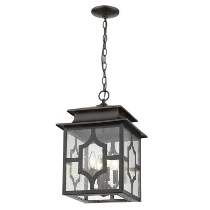 Calvert 4-Light Oil-Rubbed Bronze Hanging Lantern - Image 5