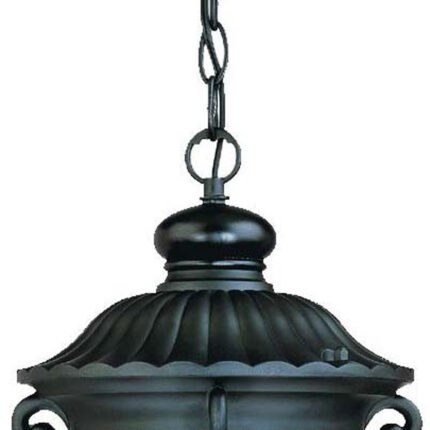 Naples 1-Light Matte Black Hanging Light - Image 4