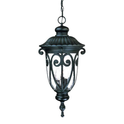 Naples 3-Light Matte Black Hanging Light - Image 3