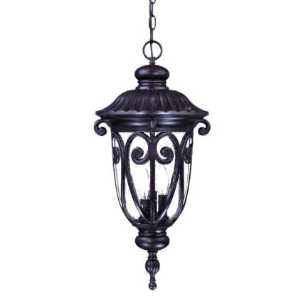 Naples 3-Light Marbelized Mahogany Hanging Light - Image 3