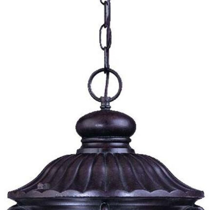 Naples 3-Light Marbelized Mahogany Hanging Light - Image 4