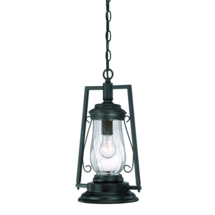 Matte Black Oil Lamp Hanging Light - Image 1
