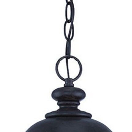 XL Three Light Matte Black Urn Shaped Hanging Light - Image 5