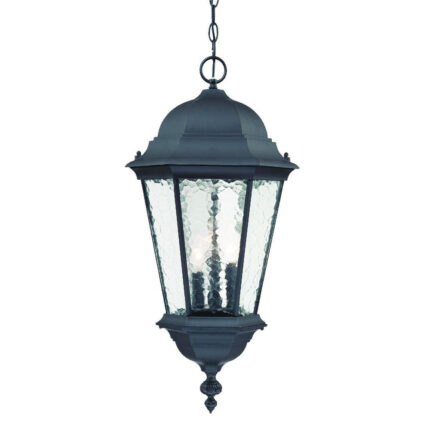 Telfair 3-Light Matte Black Hanging Light - Image 3