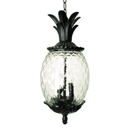 Lanai 3-Light Black Coral Hanging Light - Image 1
