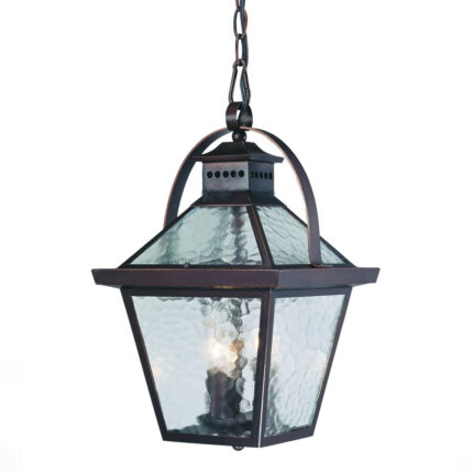 Bay Street 3-Light Architectural Bronze Hanging Light - Image 3