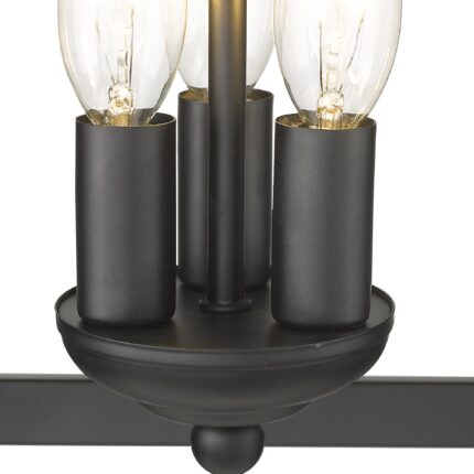 Vintage Black Metal Tapered Hanging Light - Image 10